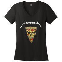 Mozzarella Masters Of Pizza Foodie Chef Baker Cook. Women's V-Neck T-Shirt