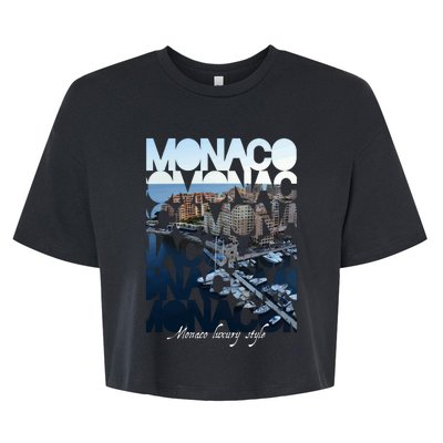 Monaco Bella+Canvas Jersey Crop Tee