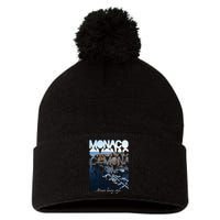 Monaco Pom Pom 12in Knit Beanie