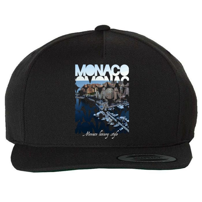 Monaco Wool Snapback Cap