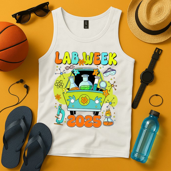 Mystery Machine Of Diagnostics Lab Week 2025 Med Lab Tech  Tank Top