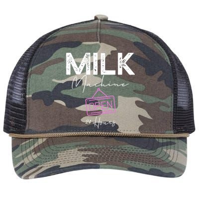 Milk Machine Open 24 Hours Retro Rope Trucker Hat Cap