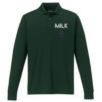 Milk Machine Open 24 Hours Performance Long Sleeve Polo