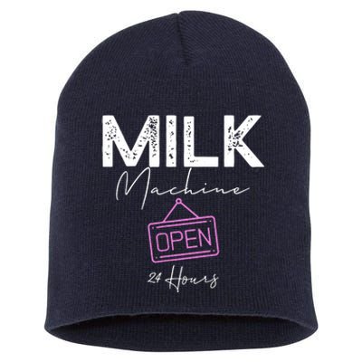 Milk Machine Open 24 Hours Short Acrylic Beanie