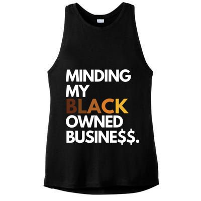 Minding My Owned Black Business Ladies PosiCharge Tri-Blend Wicking Tank