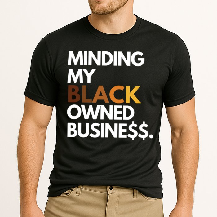 Minding My Owned Black Business Cooling Performance Crew T-Shirt
