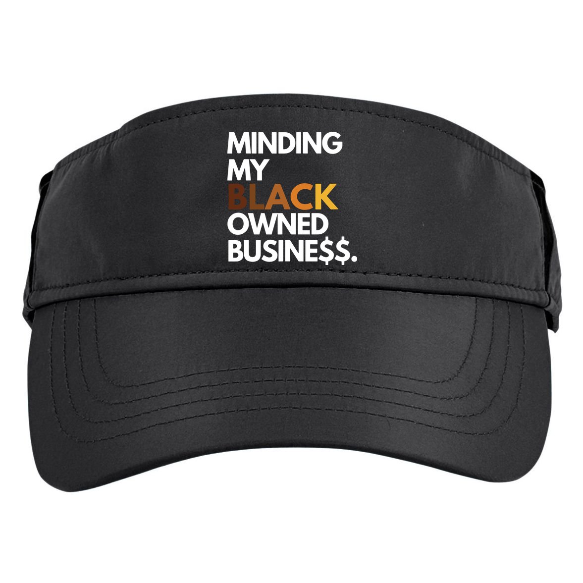 Minding My Owned Black Business Adult Drive Performance Visor