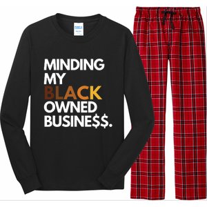 Minding My Owned Black Business Long Sleeve Pajama Set