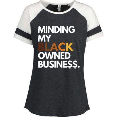 Minding My Owned Black Business Enza Ladies Jersey Colorblock Tee