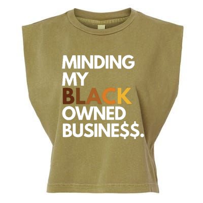 Minding My Owned Black Business Garment-Dyed Women's Muscle Tee