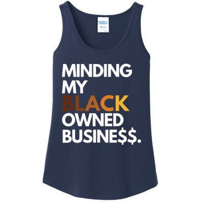 Minding My Owned Black Business Ladies Essential Tank