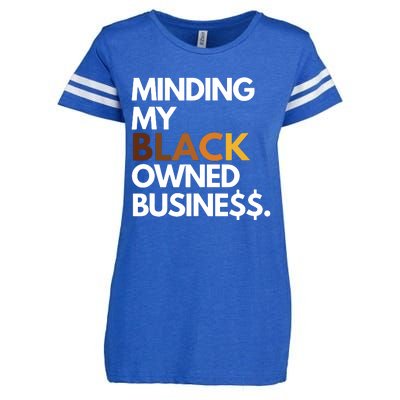 Minding My Owned Black Business Enza Ladies Jersey Football T-Shirt