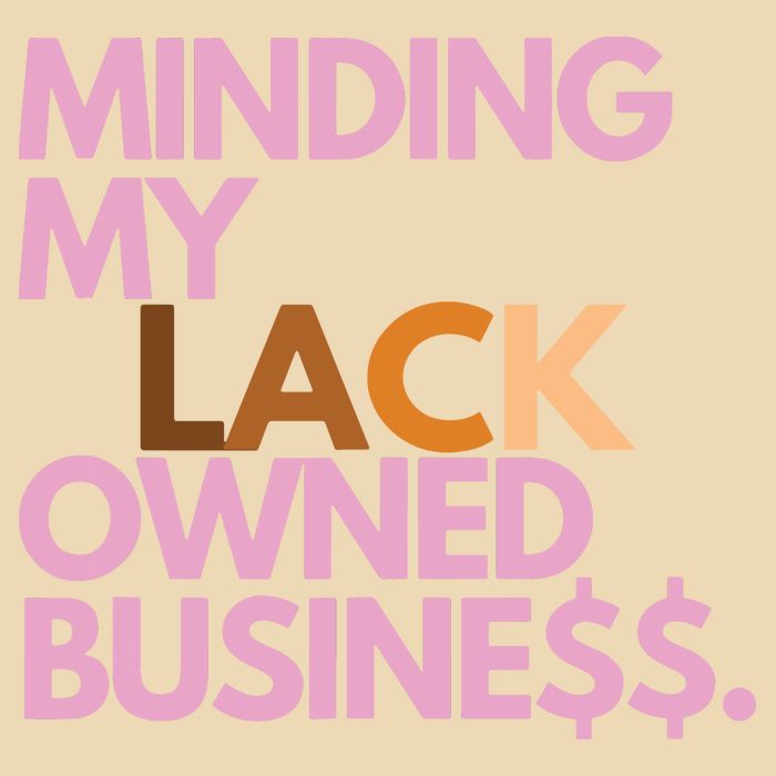Minding My Owned Black Business Zip Tote Bag