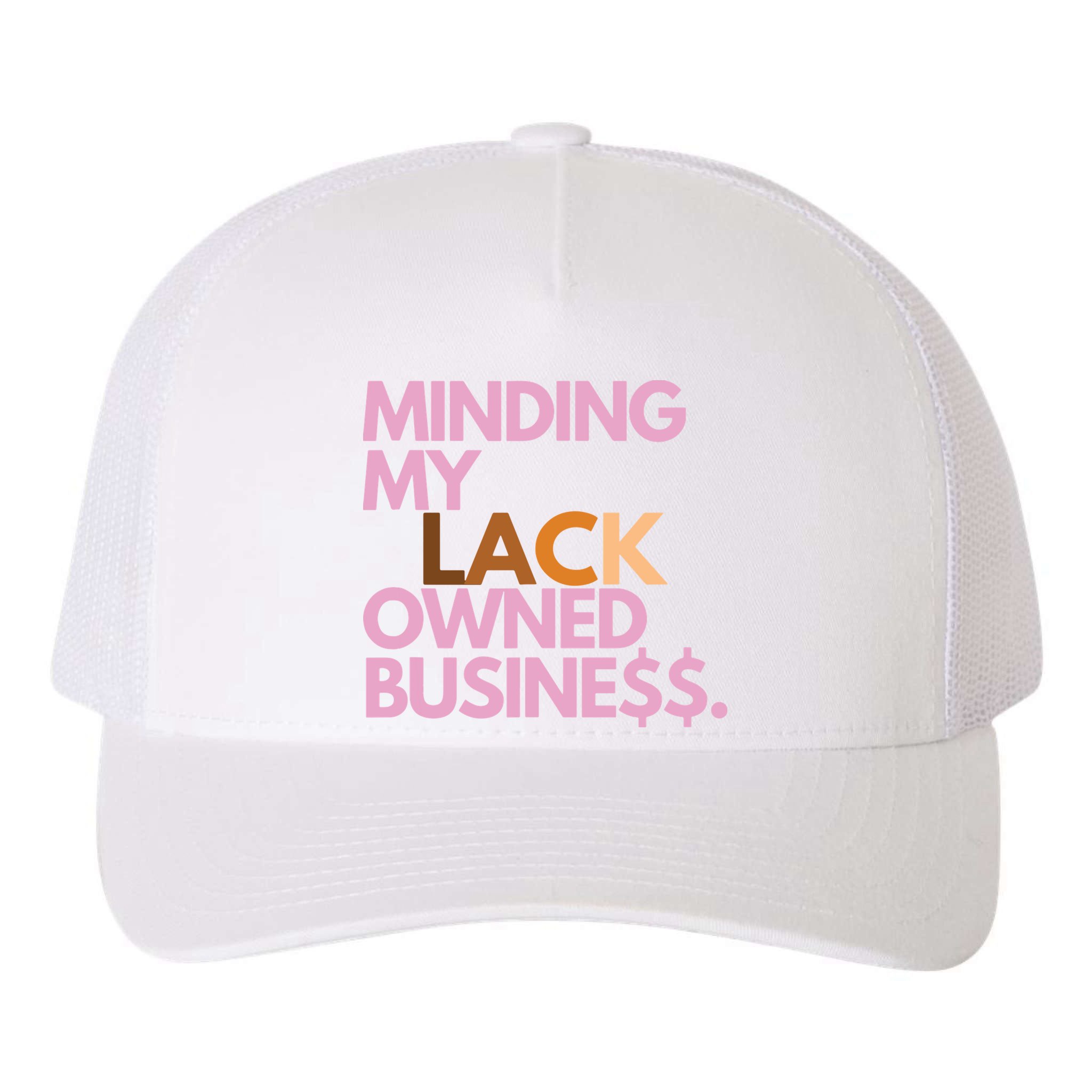 Minding My Owned Black Business Yupoong Adult 5-Panel Trucker Hat