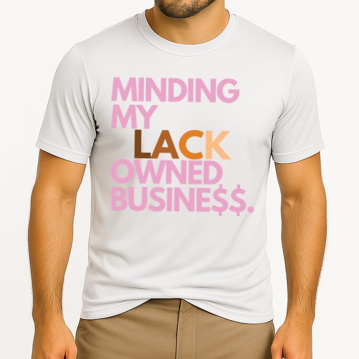 Minding My Owned Black Business Cooling Performance Crew T-Shirt
