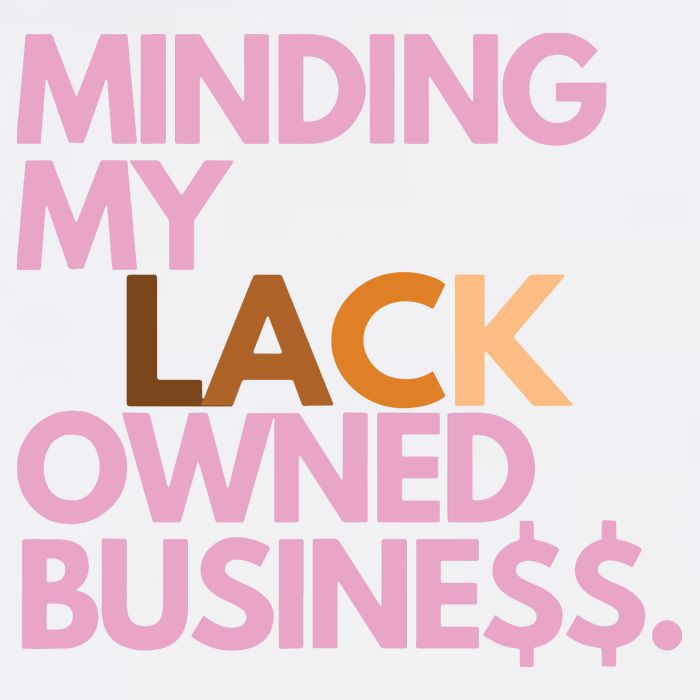 Minding My Owned Black Business Apron