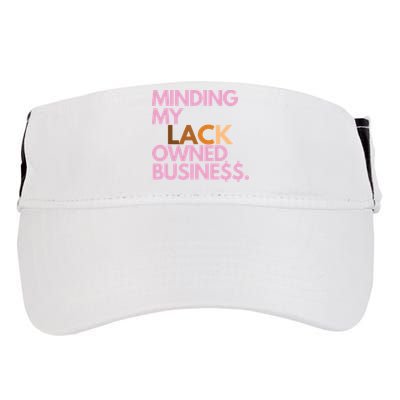 Minding My Owned Black Business Adult Drive Performance Visor