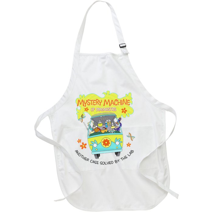 Mystery Machine Of Diagnostics Lab Tech Lab Week 2025 Full-Length Apron With Pockets