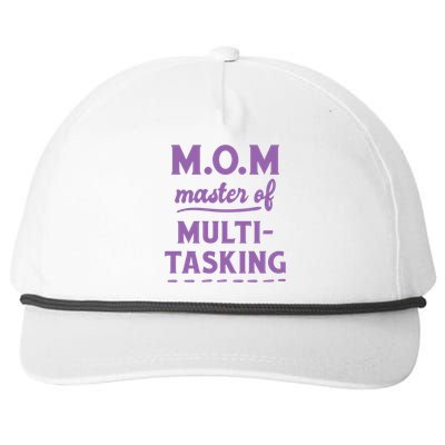 MOM Master Of Multitasking Snapback Five-Panel Rope Hat