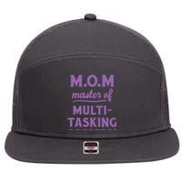 MOM Master Of Multitasking 7 Panel Mesh Trucker Snapback Hat