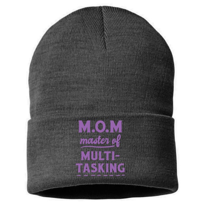 MOM Master Of Multitasking Sustainable Knit Beanie