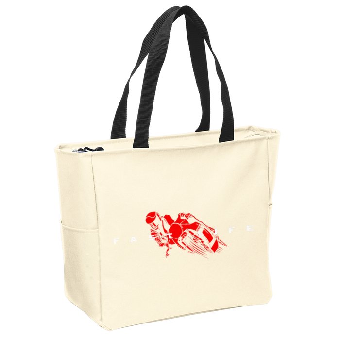 Motorcycle Zip Tote Bag
