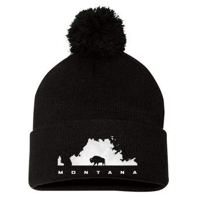 Montana Pom Pom 12in Knit Beanie