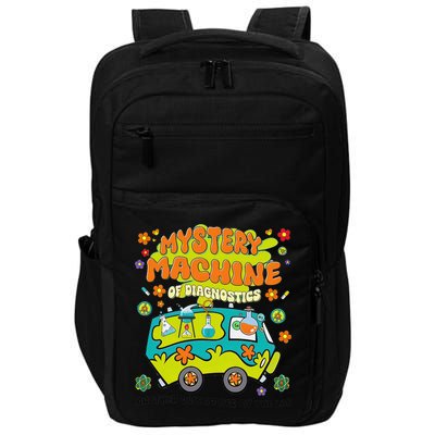 Mystery Machine Of Diagnostics Lab Week 2025 Med Lab Tech Gift Impact Tech Backpack