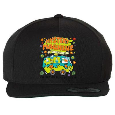 Mystery Machine Of Diagnostics Lab Week 2025 Med Lab Tech Gift Wool Snapback Cap