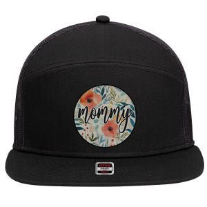 Mommy 7 Panel Mesh Trucker Snapback Hat