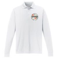 Mommy Performance Long Sleeve Polo