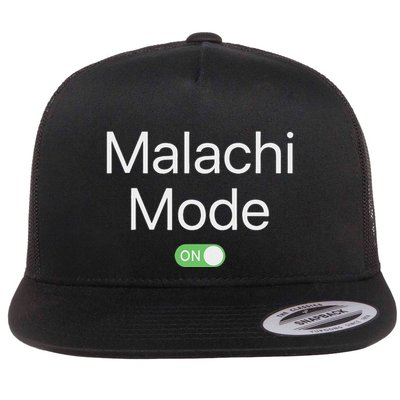 Malachi Mode On First Name Smartphone Design Novelty Flat Bill Trucker Hat
