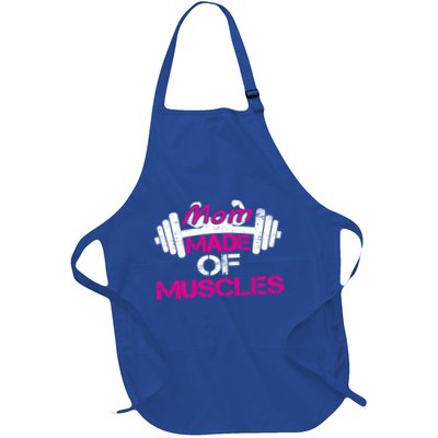 Mom Made Of Muscles Funny Fitness Gym Gift Apron