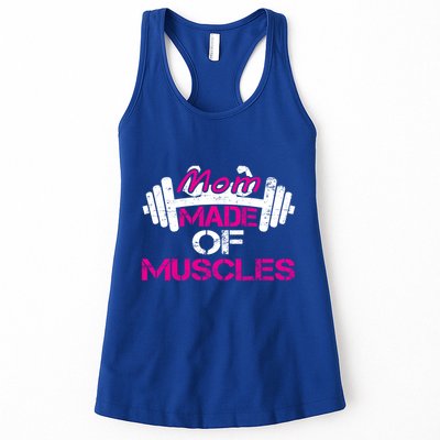 Mom Made Of Muscles Funny Fitness Gym Gift Womens Tank Top