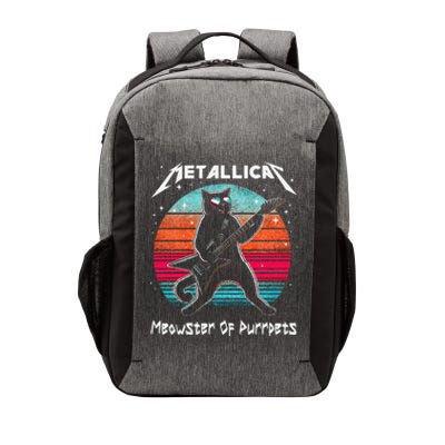 Metallicat Meowster Of Purrpets Funny Cat Vector Backpack