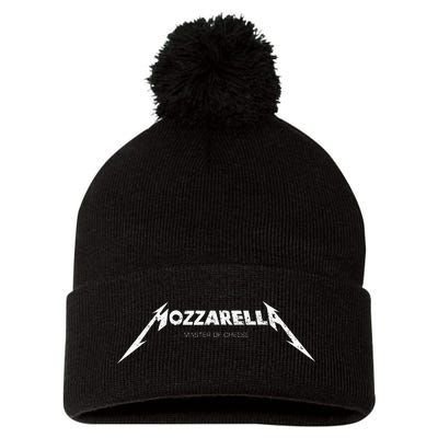 Mozzarella Masters Of Cheese Foodie Chef Baker Cook Pom Pom 12in Knit Beanie