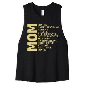 MOM Women's Racerback Cropped Tank