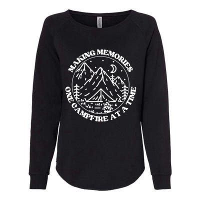 Making Memories One Campsite At A Time Happy Camper Gift Womens California Wash Sweatshirt