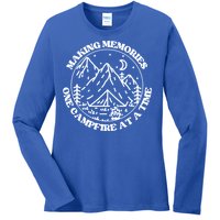 Making Memories One Campsite At A Time Happy Camper Gift Ladies Long Sleeve Shirt