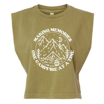 Making Memories One Campsite At A Time Happy Camper Gift Garment-Dyed Women's Muscle Tee