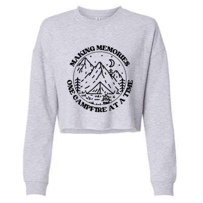 Making Memories One Campsite At A Time Happy Camper Gift Cropped Pullover Crew