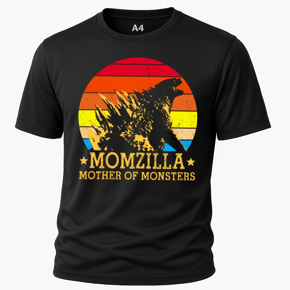 Momzilla Mother Of The Monsters Retro Vintage Performance Shirt