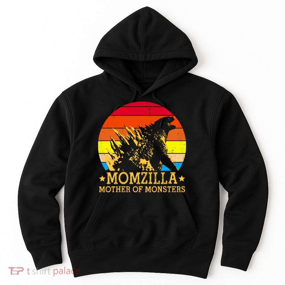 Momzilla Mother Of The Monsters Retro Vintage Hoodie
