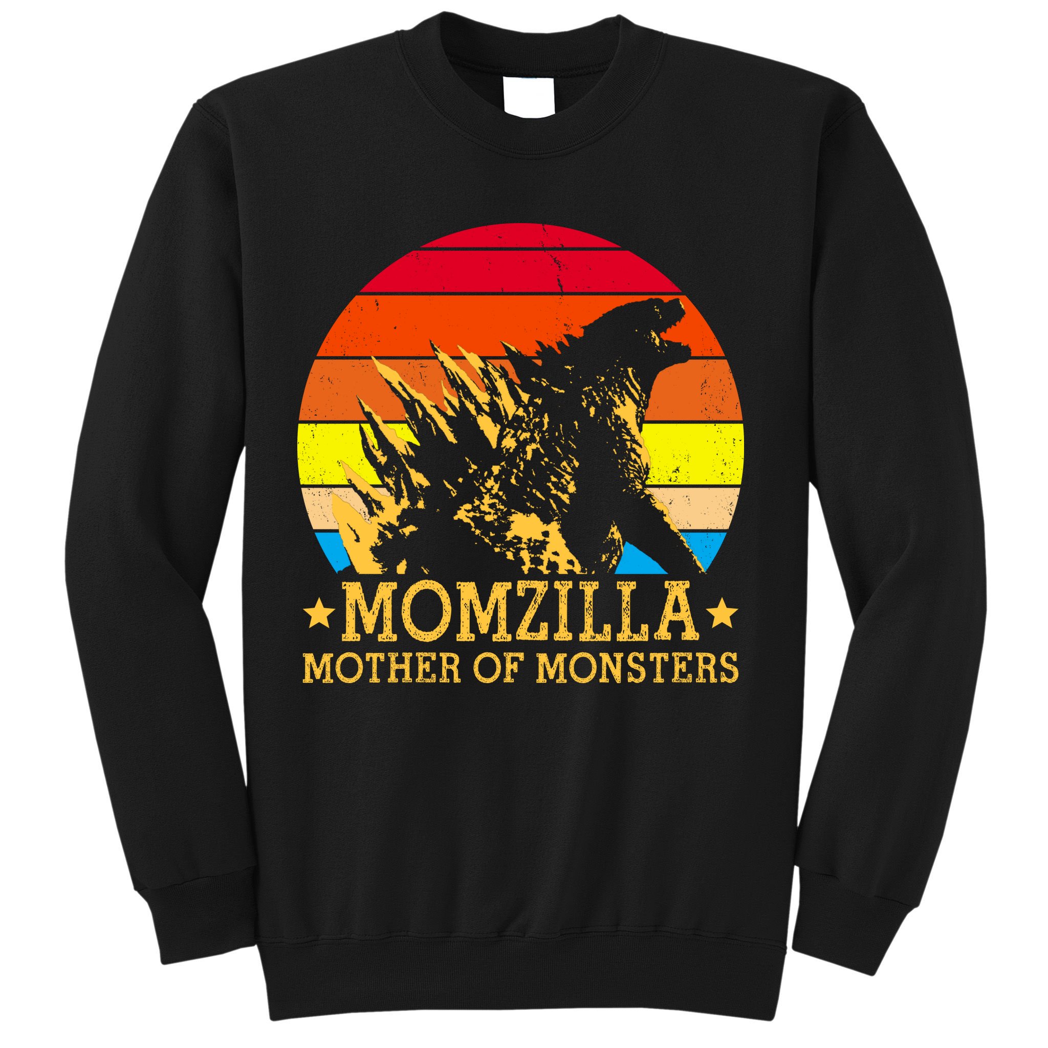 Momzilla Mother Of The Monsters Retro Vintage Sweatshirt