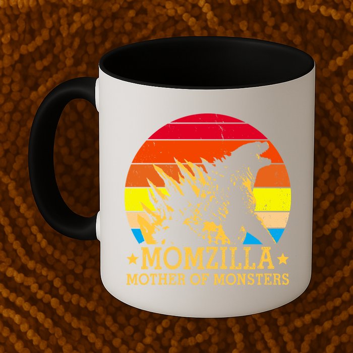 Momzilla Mother Of The Monsters Retro Vintage Mug