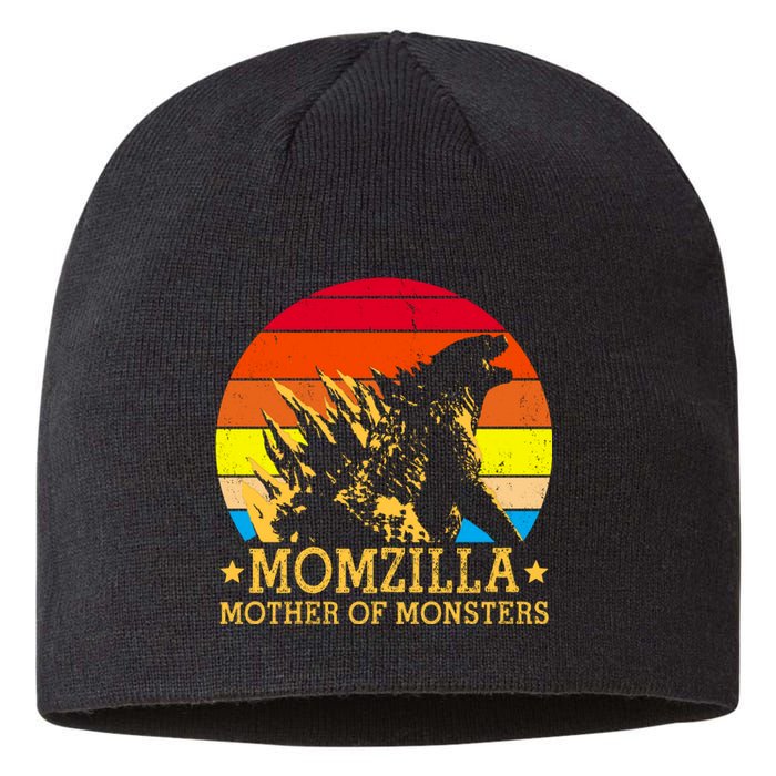 Momzilla Mother Of The Monsters Retro Vintage Sustainable Beanie