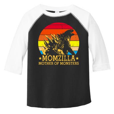 Momzilla Mother Of The Monsters Retro Vintage Toddler Fine Jersey T-Shirt