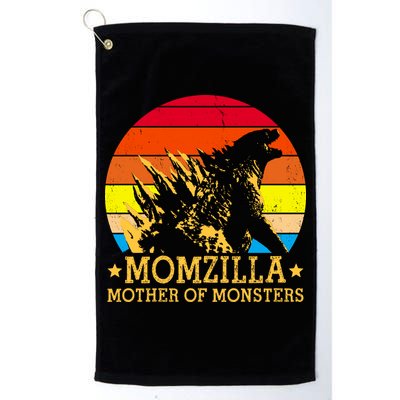 Momzilla Mother Of The Monsters Retro Vintage Golf Towel