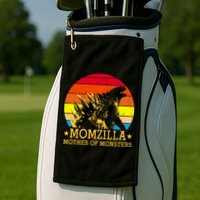 Momzilla Mother Of The Monsters Retro Vintage Golf Towel