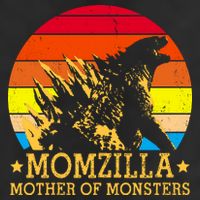Momzilla Mother Of The Monsters Retro Vintage Golf Towel